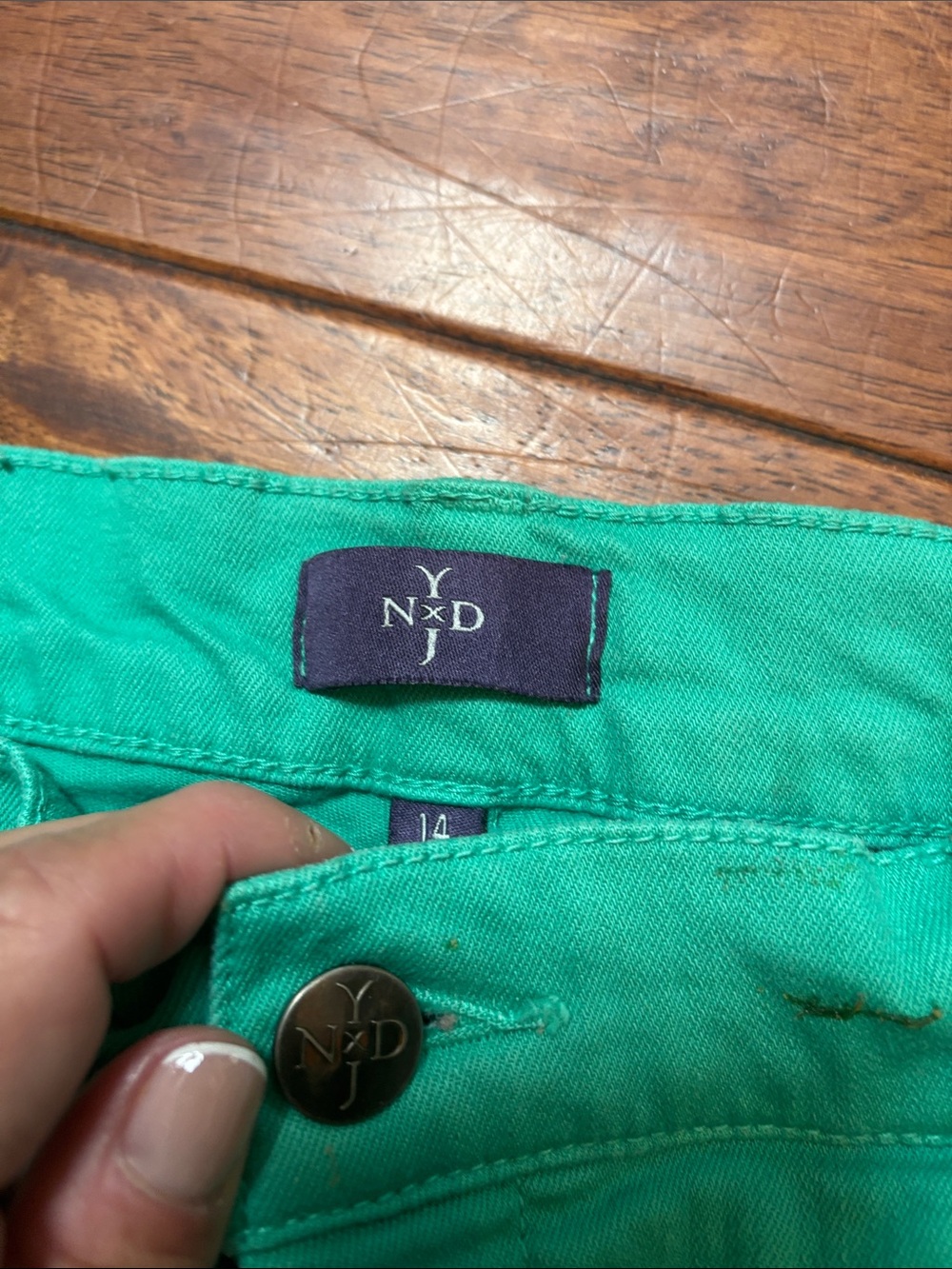 NYDJ (Not Your Daughter's Jeans) Kaelin Skimmer capri pants sz 14 - Picture 3 of 6